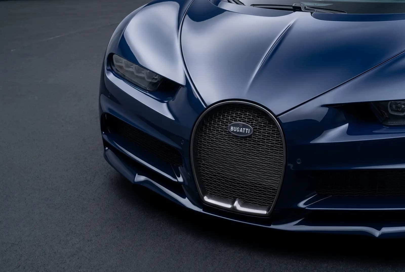 Detail van een Bugatti